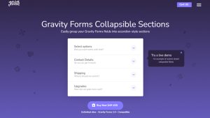 Gravity Forms Collapsible Sections WordPress Plugin